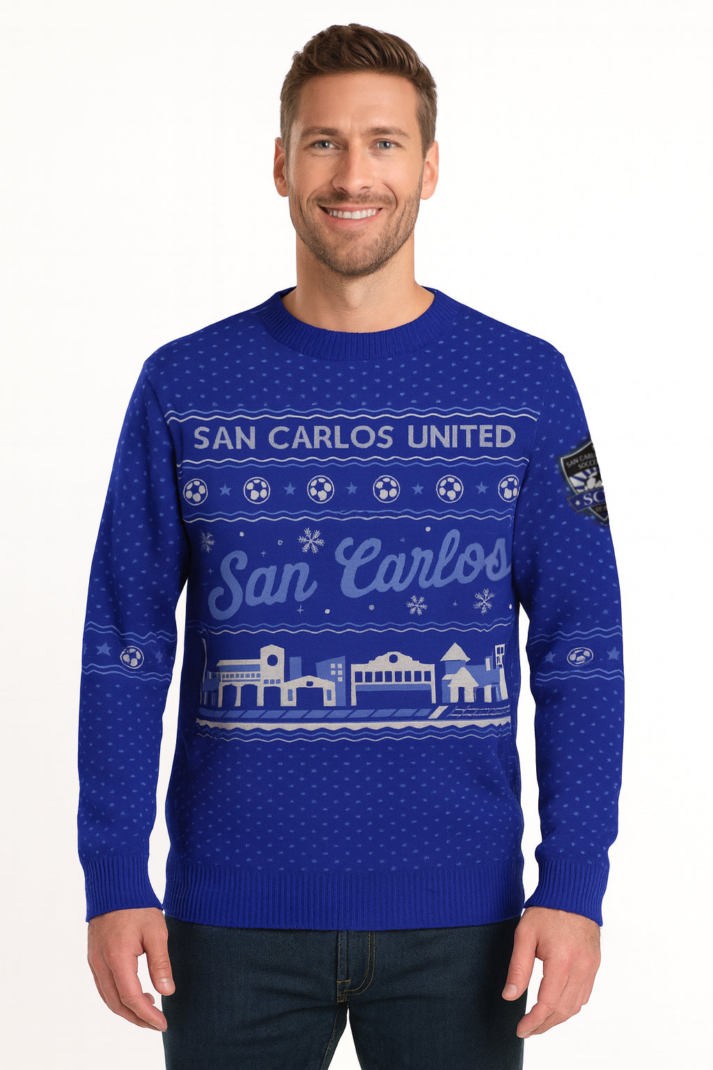 Men's San Carlos United Holiday Knit Sweater