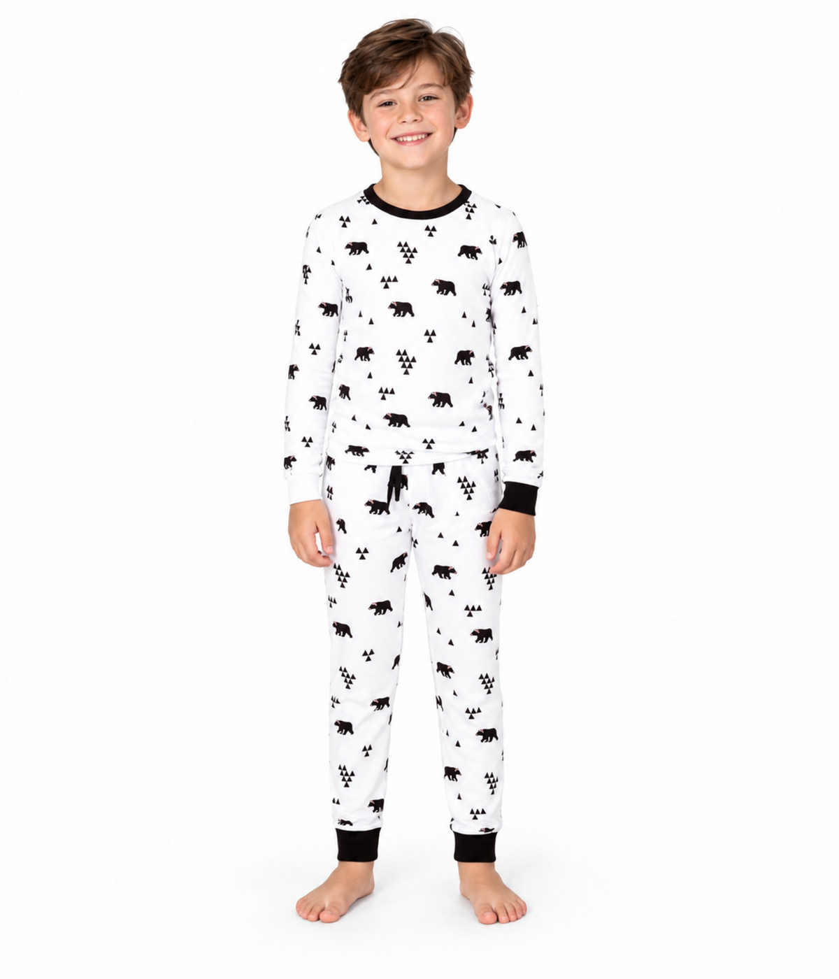 Boy's Beary Christmas Pajama Set Primary Image
