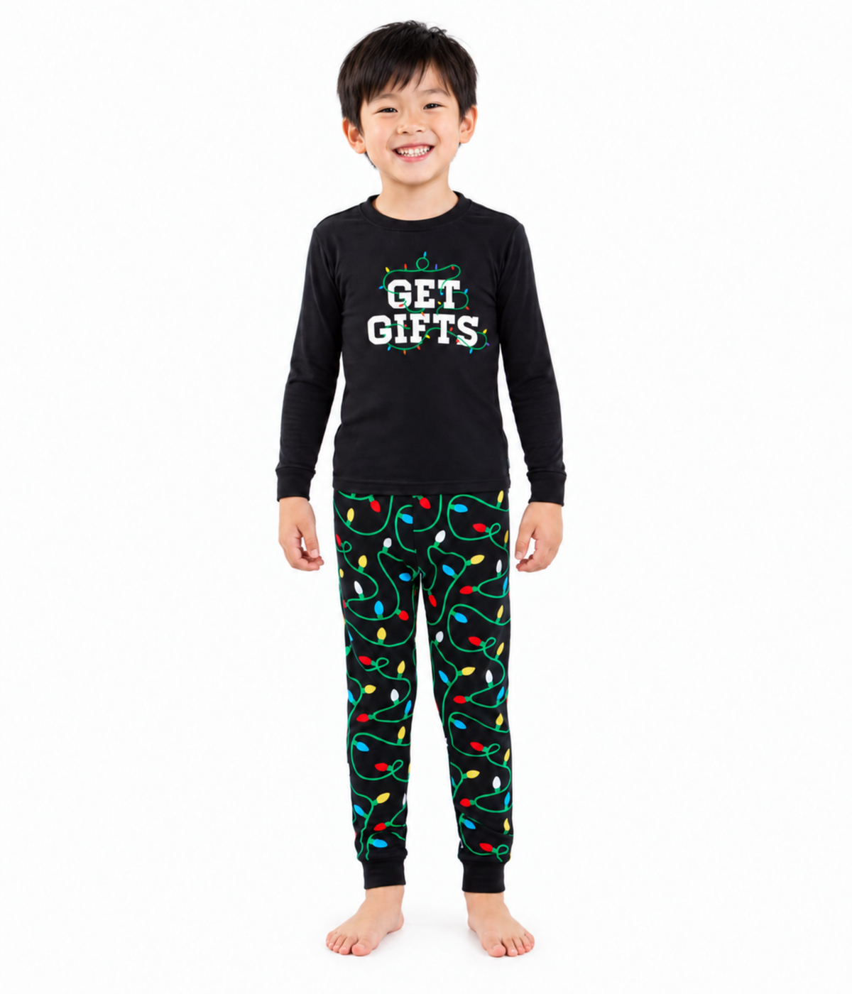 Boy's Get Gifts Crew Neck Pajama Set Primary Image