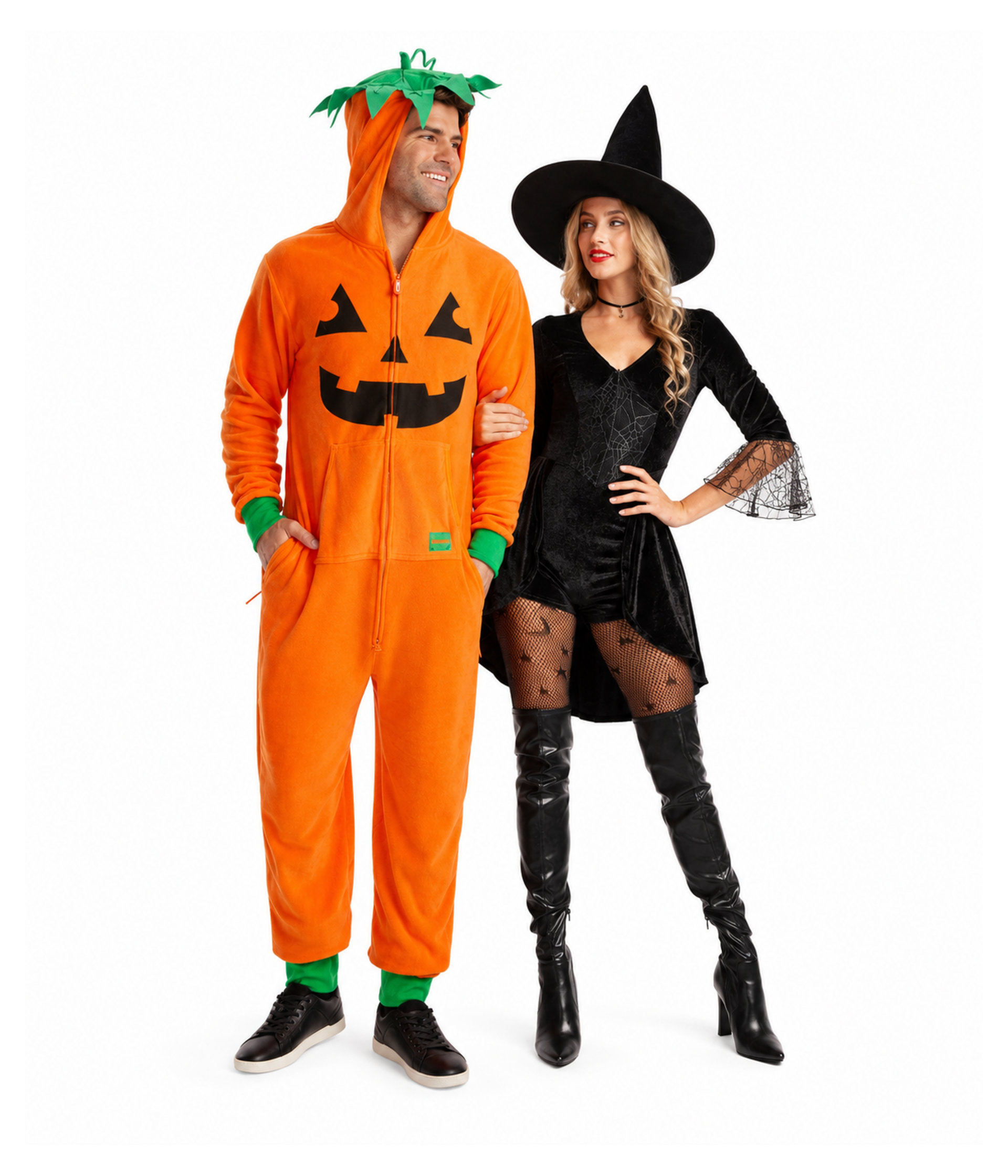 Classic Halloween Couples Costumes | Fun Matching Couples Costumes | All Sizes for Him & Her | Multicolor