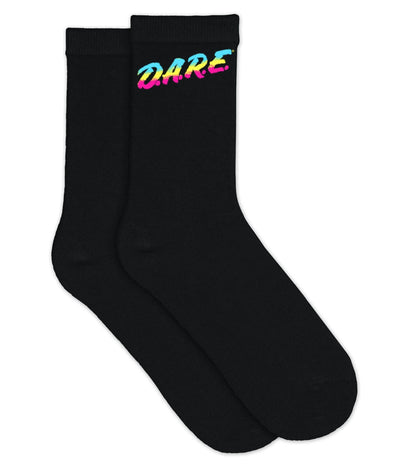 Black DARE Socks (Fits Sizes 8-12M |  7-11W) Image 2