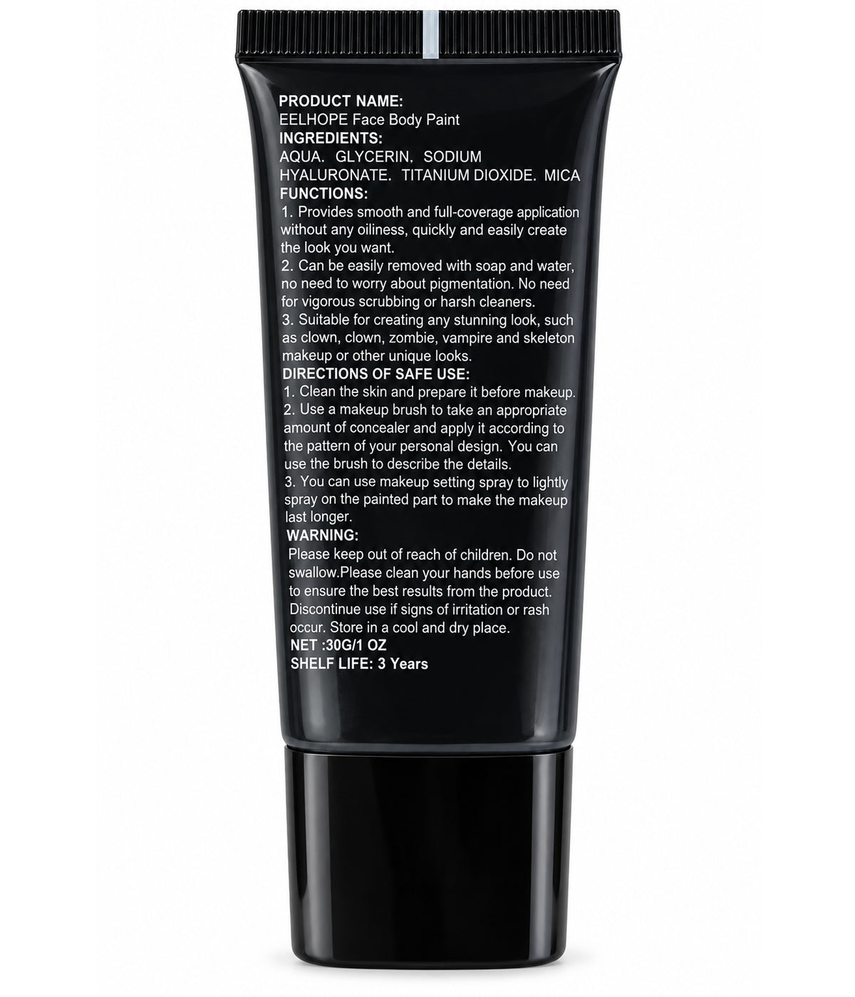 Black and White Face Paint Kit
