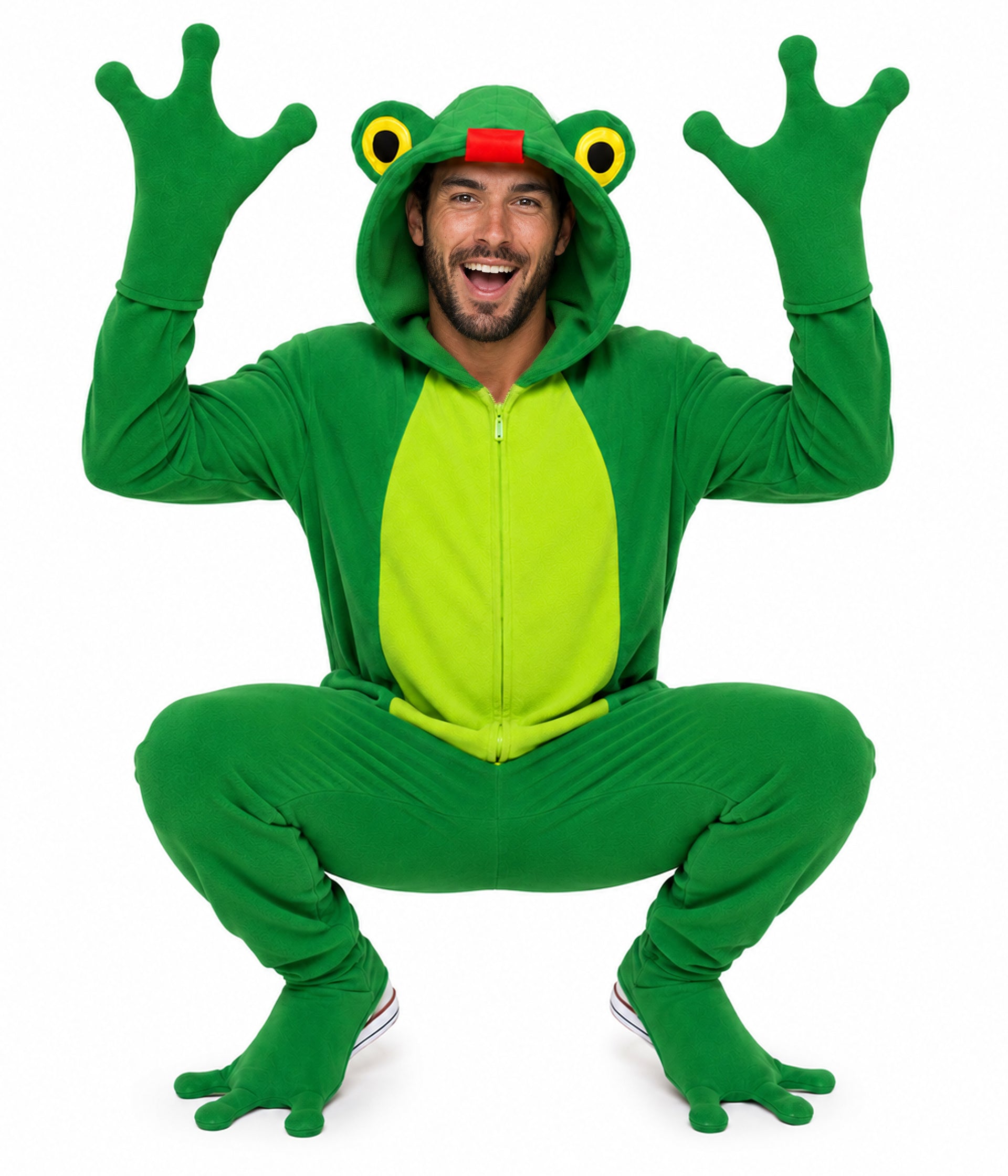 Men’s Pop-Out Tongue Frog Costume