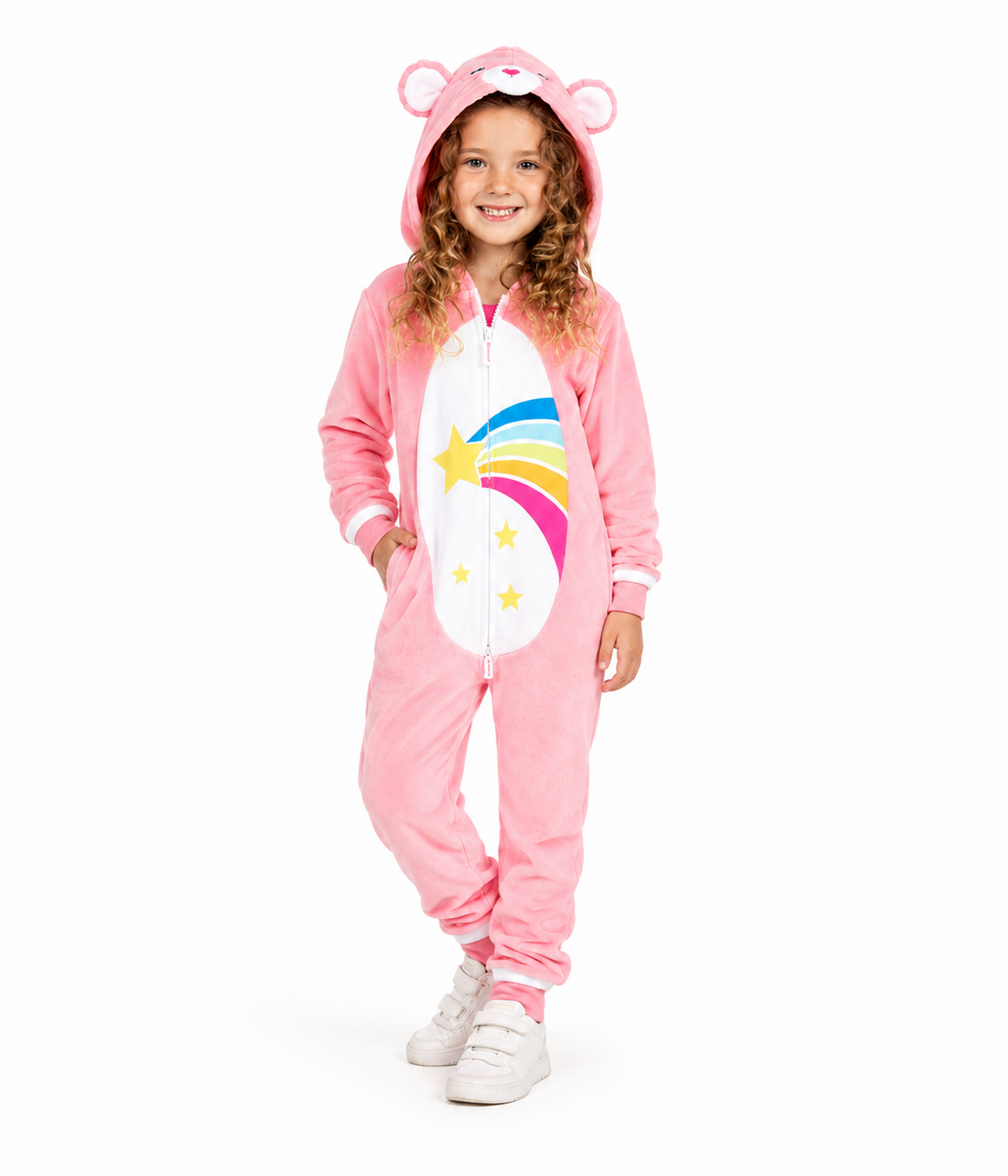 Girl's 80's Cartoon Bear Costume