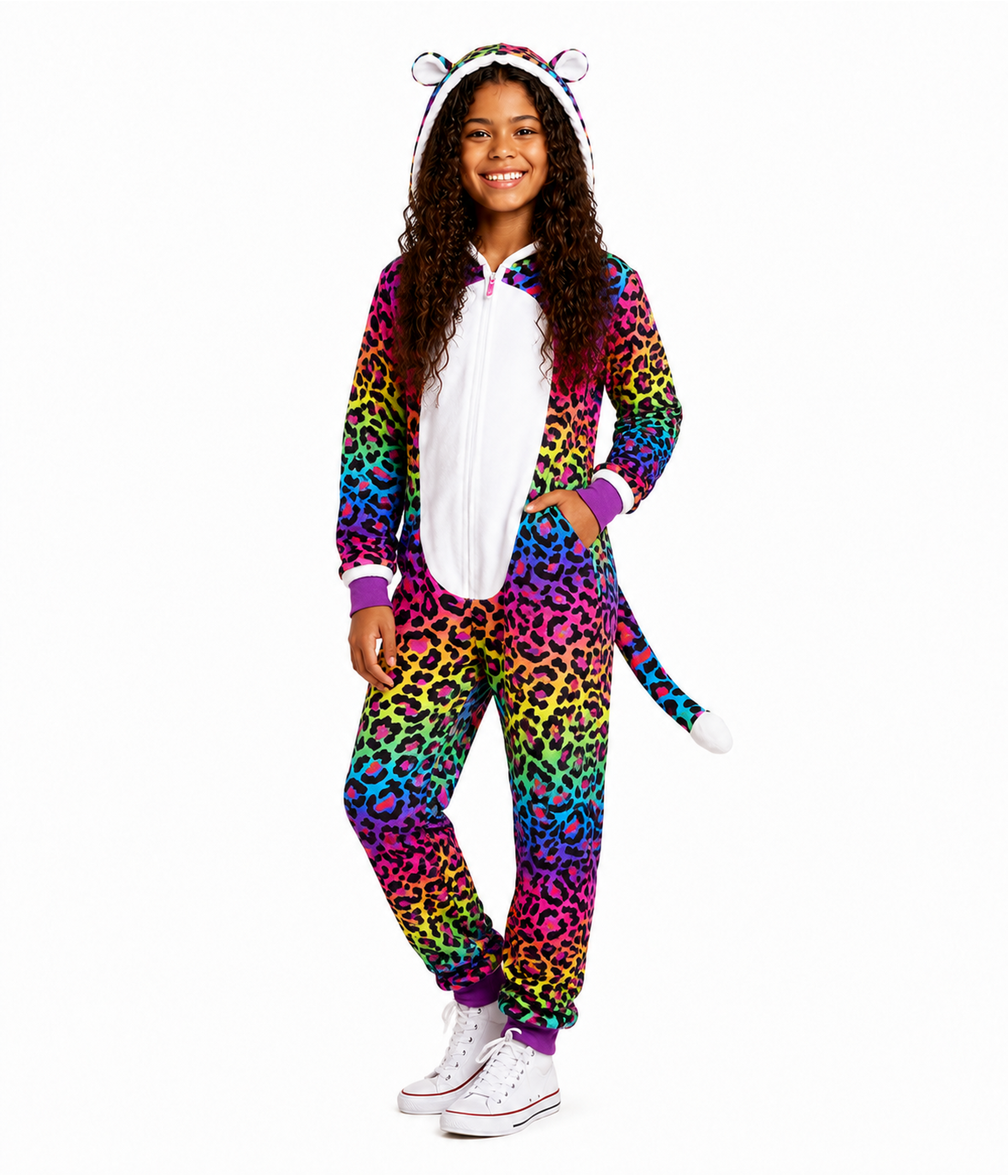 Girl's 90's Leopard Costume