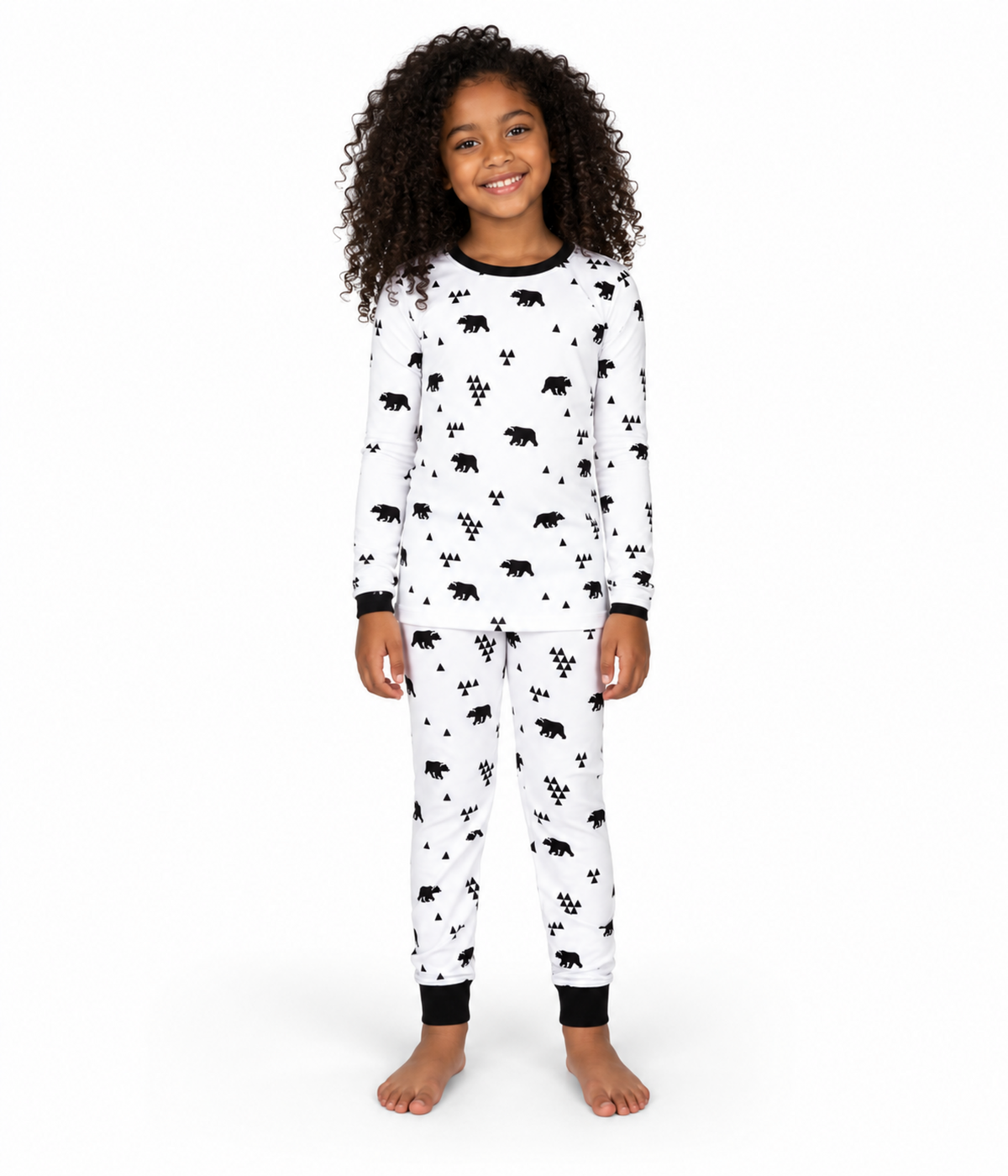 Girl's Beary Christmas Pajama Set Primary Image