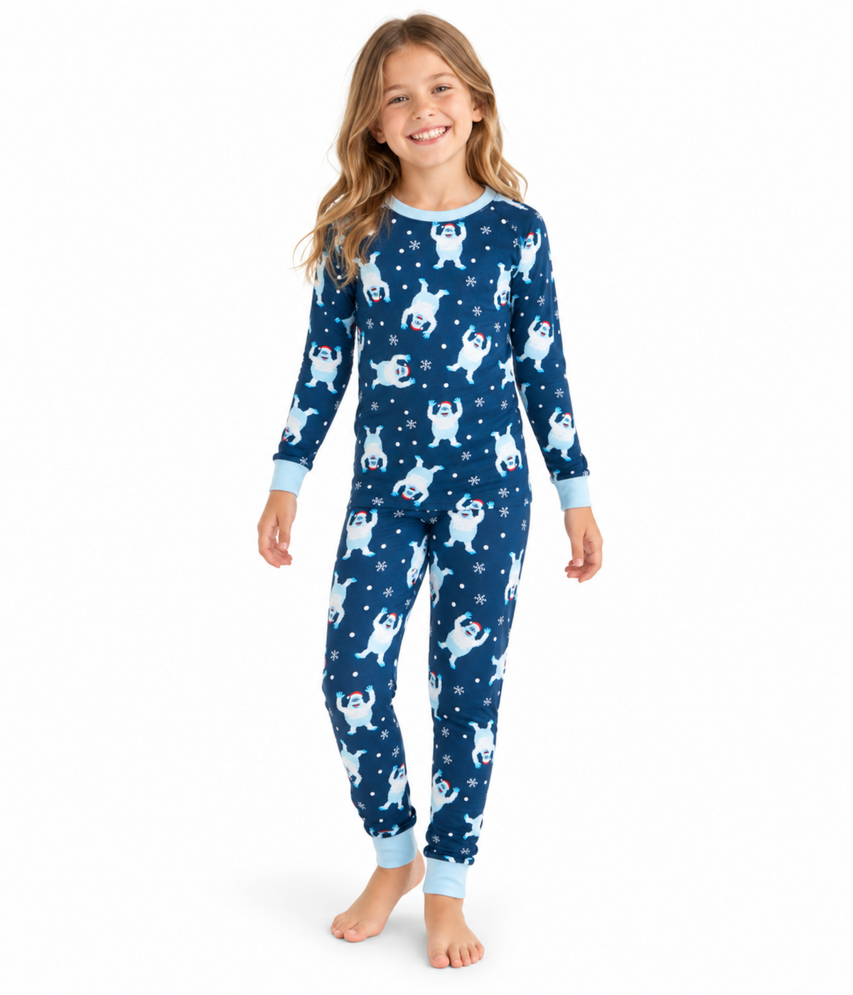 Girl's Bumble Crew Neck Pajama Set