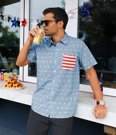 Men's American Pride Button Down Shirt