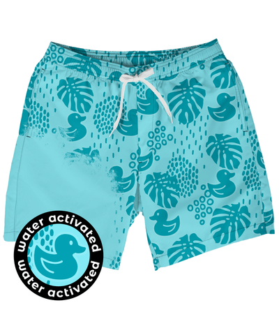 Duck Duck Gone Color Changing Swim Trunks Primary Image
