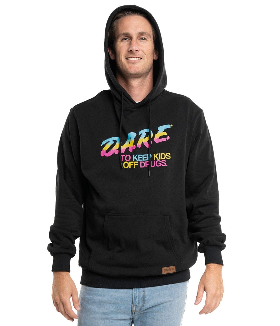 Men's Black DARE Hoodie Image 2