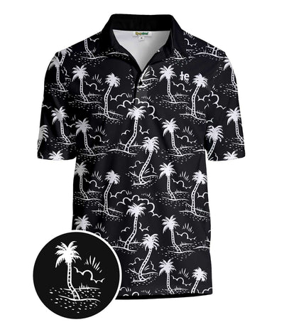Men's Monochrome Moonlight Golf Polo