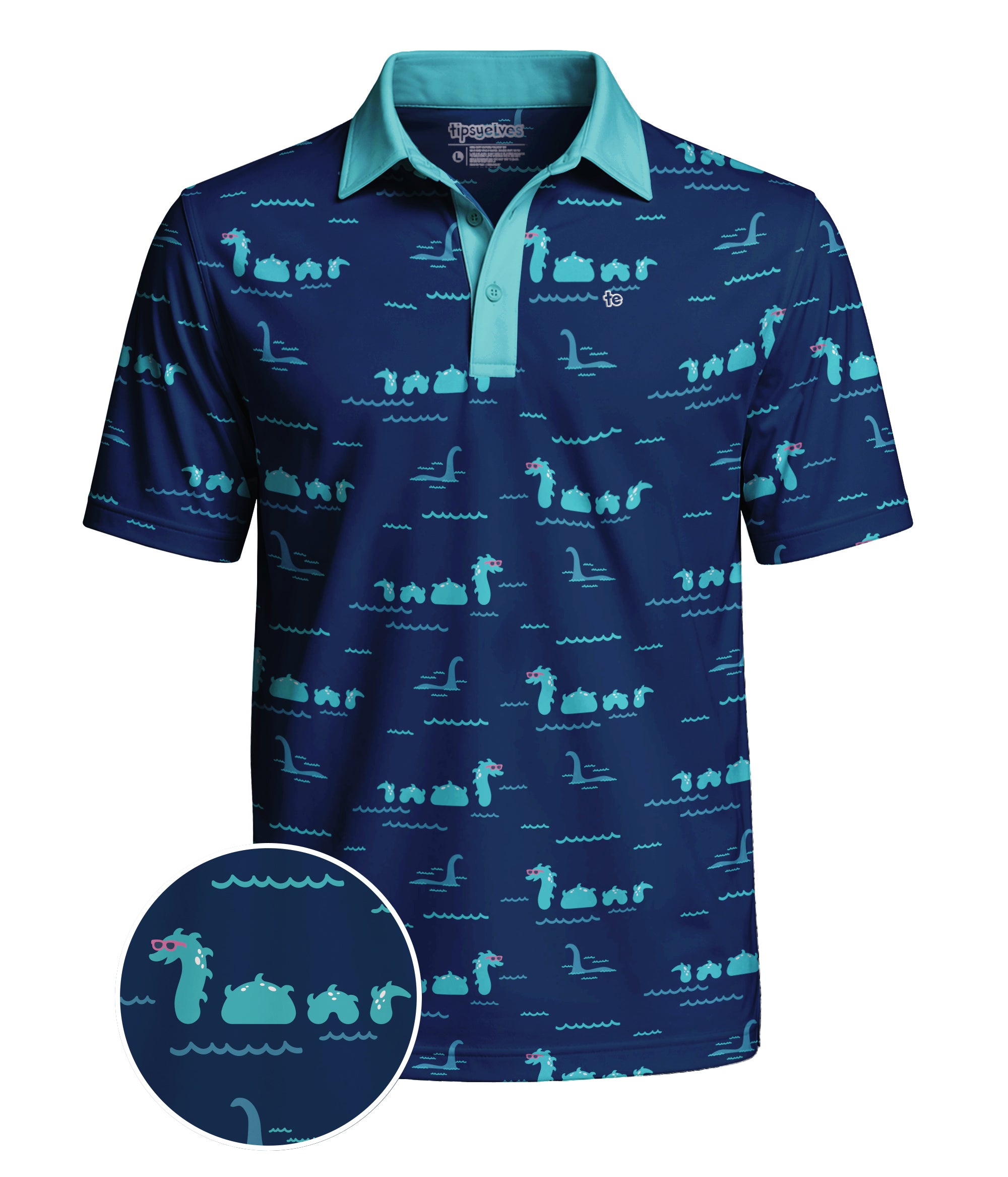 Nothin' But Nessy Golf Polo: Men's Golf Outfits | Tipsy Elves