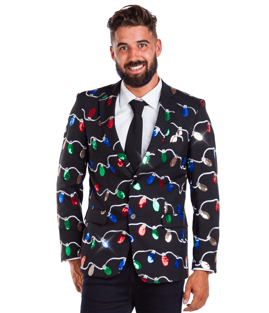 Men's Sequin Tangle Wrangler Blazer with Tie Primary Image