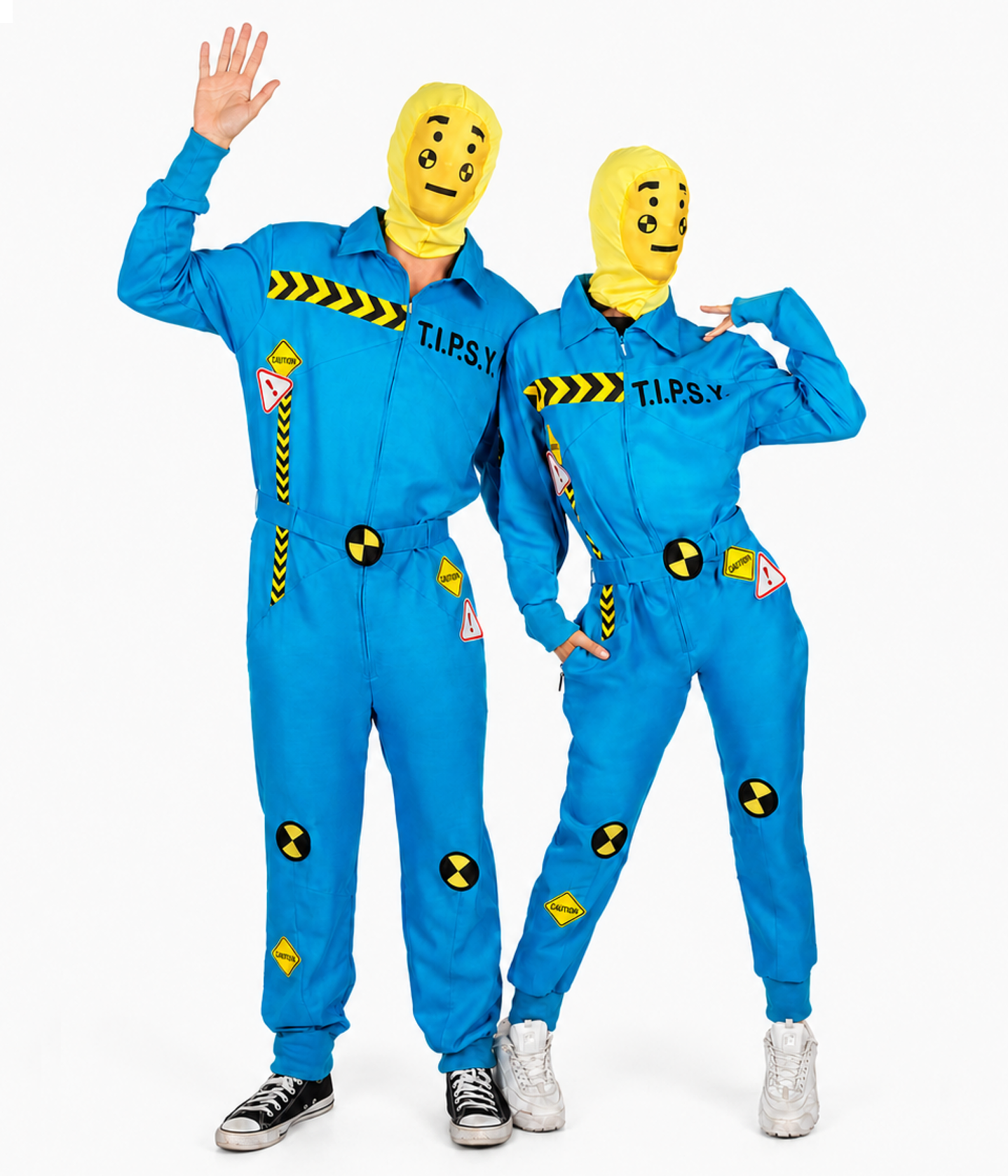 Matching Crash Test Dummy Couples Costumes Primary Image