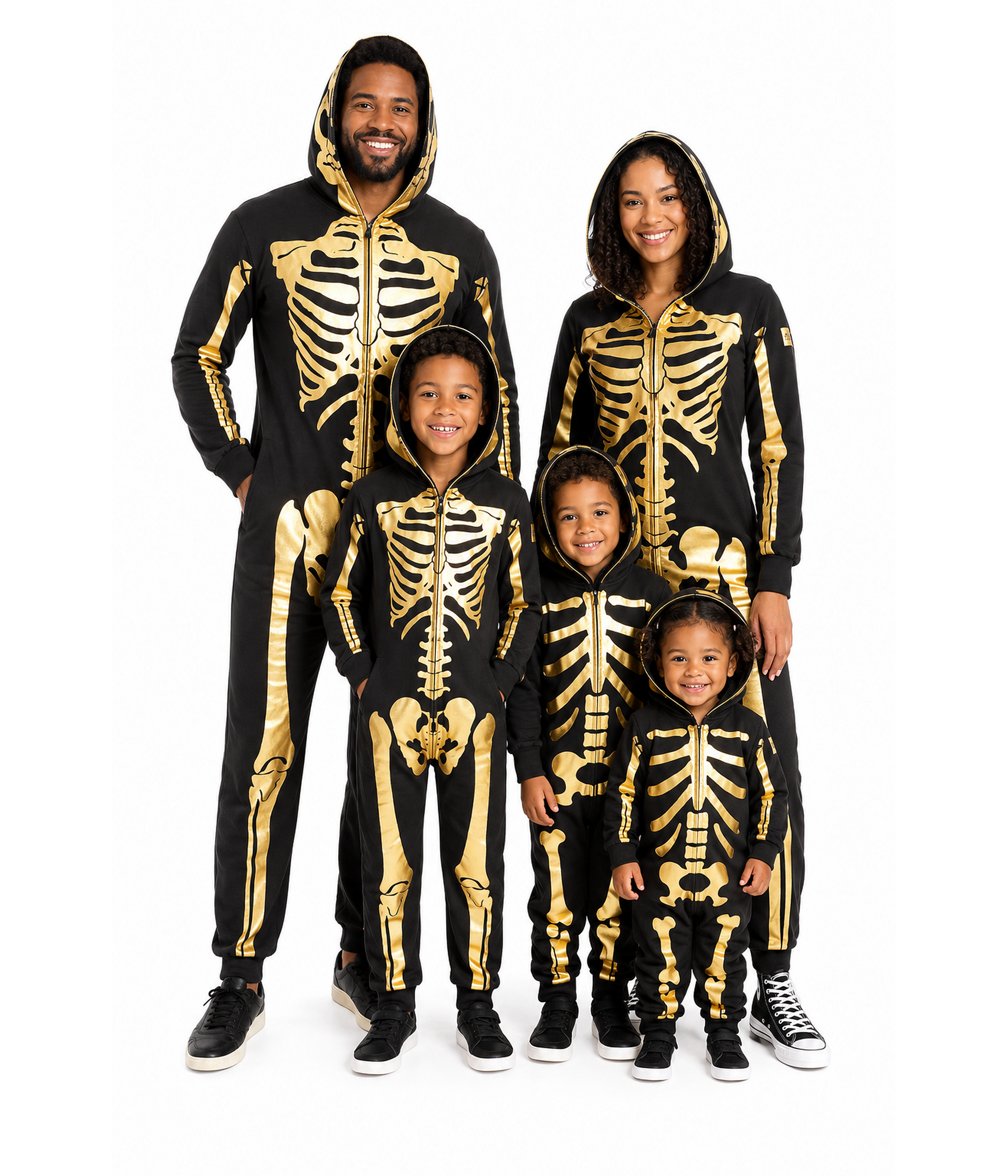 Matching Gold Skeleton Family Costumes Primary Image