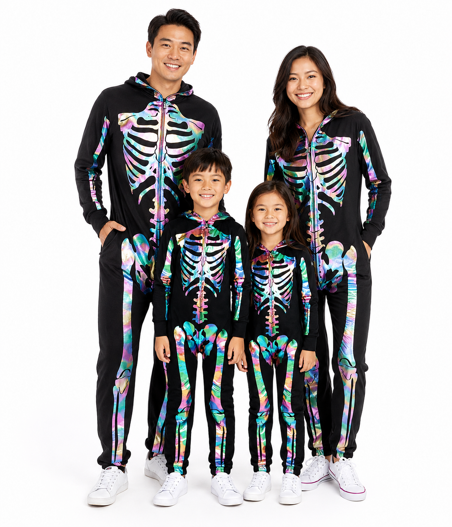 Matching Iridescent Skeleton Family Costumes Primary Image