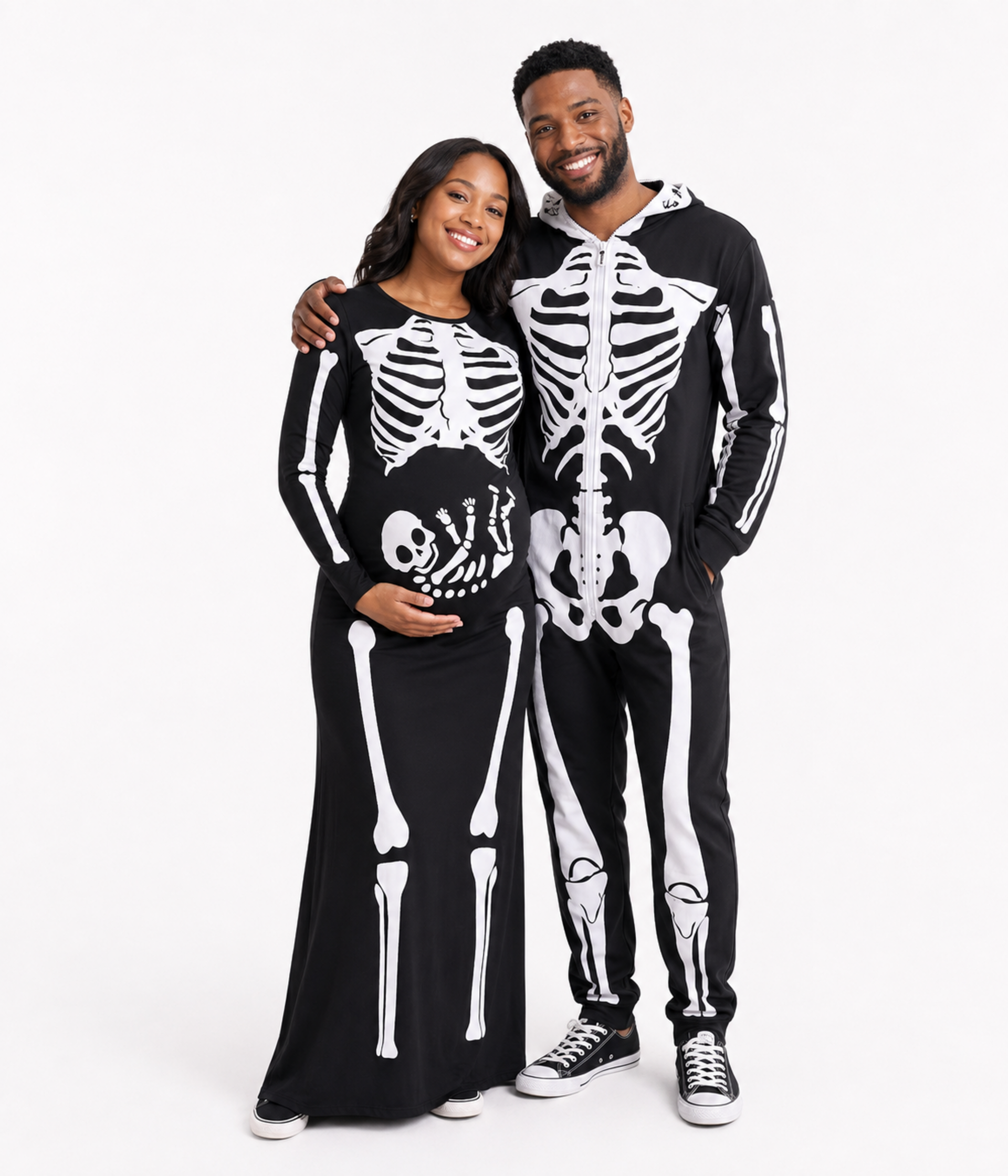 Maternity Skeleton Couples Costumes
