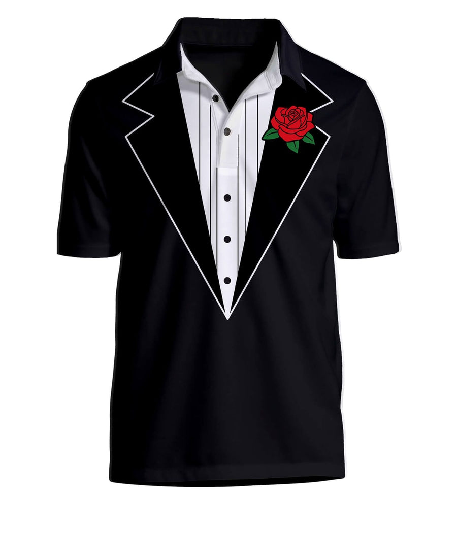 Tuxedo Golf Polo: Men's Bachelor Party Outfits | Tipsy Elves