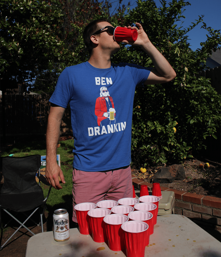 Ben Drankin Tee Men s Patriotic Outfits Tipsy Elves