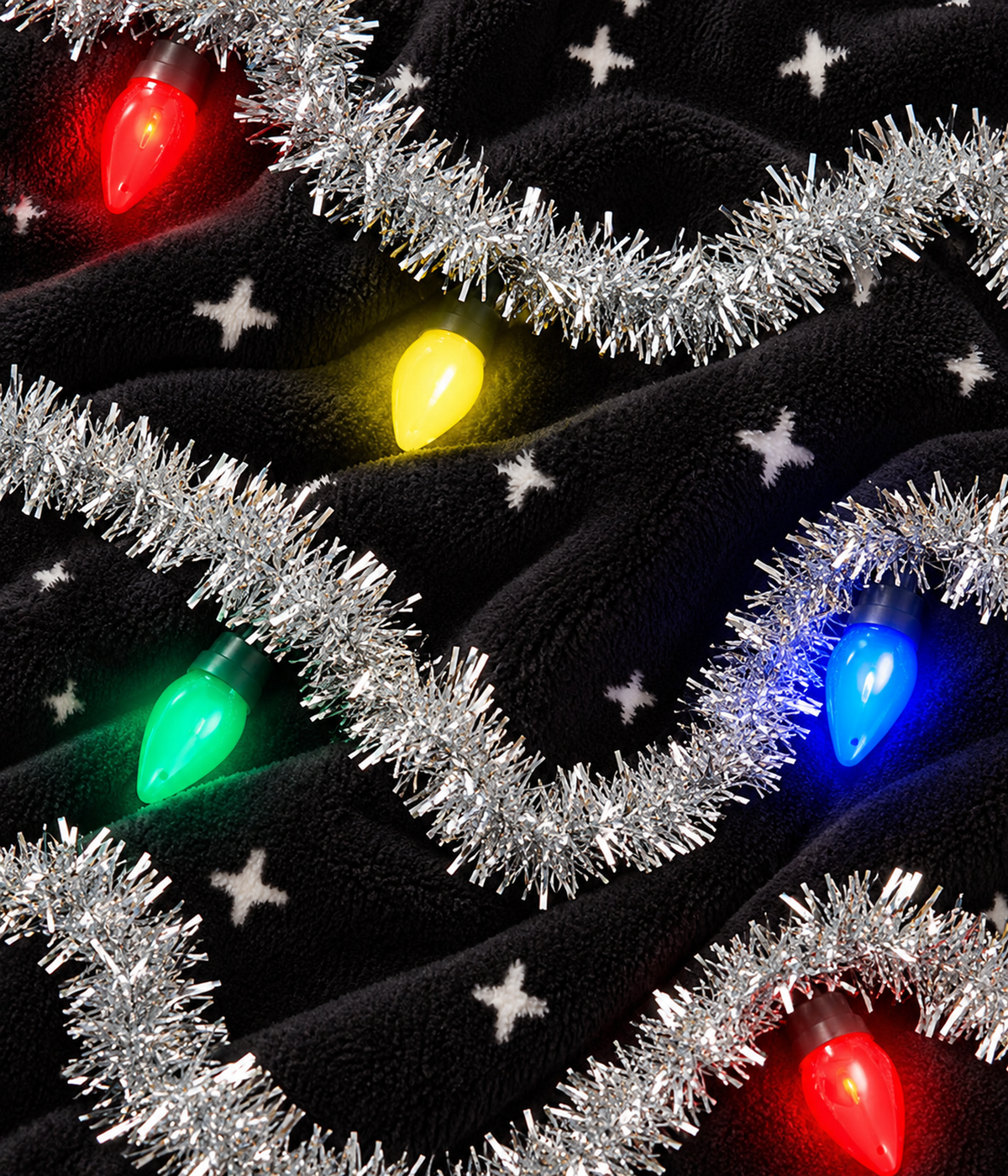 Men's Glow Getter Light Up Jumpsuit fabric close-up