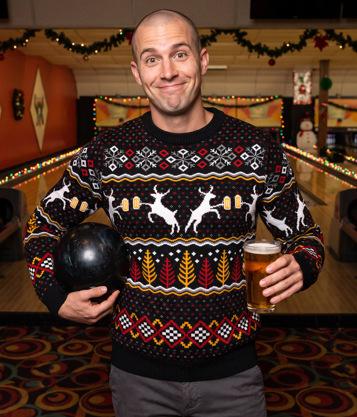 Men's Caribrew Ugly Christmas Sweater Image 2