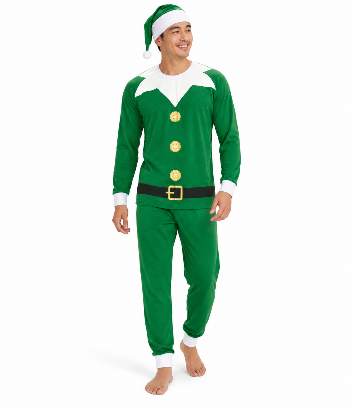 Men's Elf Crew Neck Pajama Set