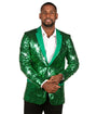 Men's Green Sequin All Over Blazer