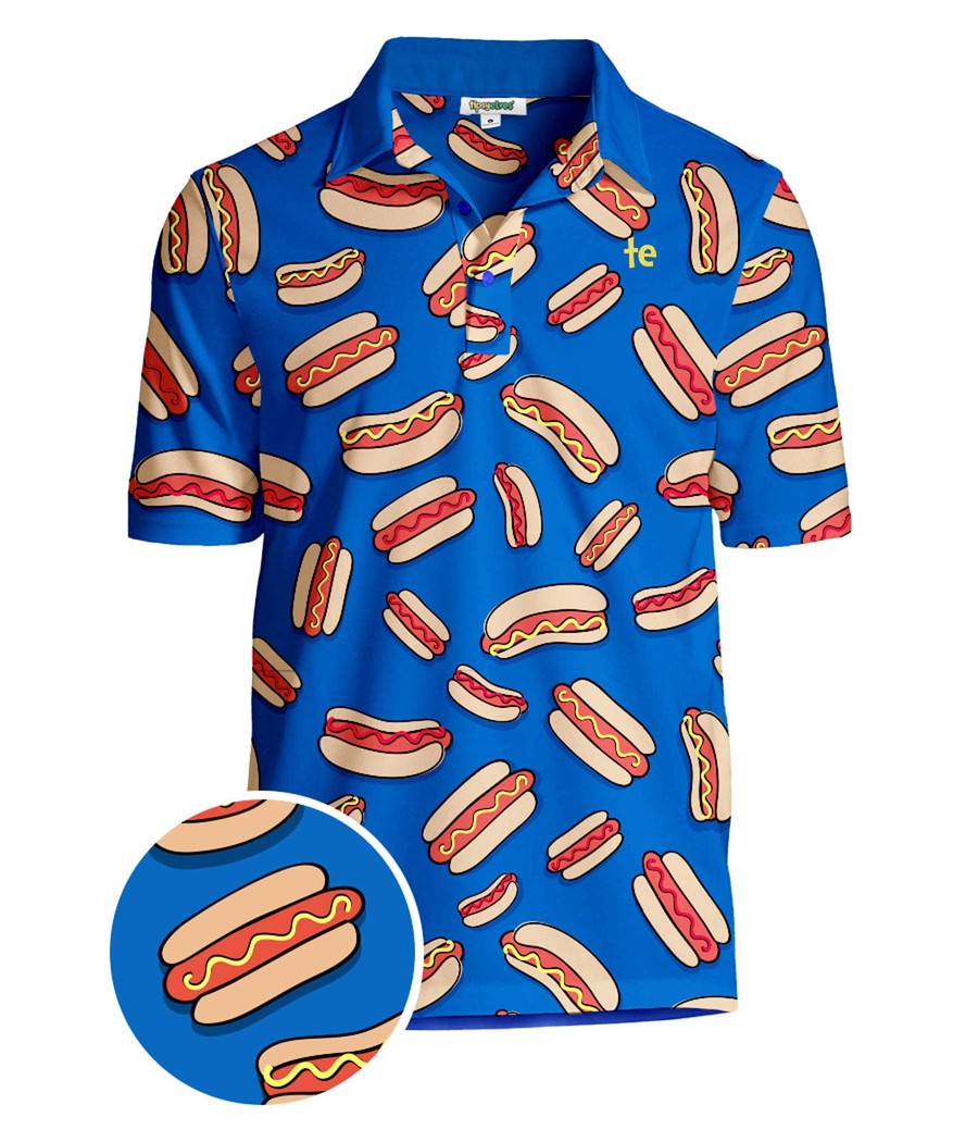 Men's Hot Dog Disc Golf Polo