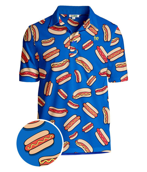 Hot Dog Disc Golf Polo: Men's Disc Golf Outfits | Tipsy Elves