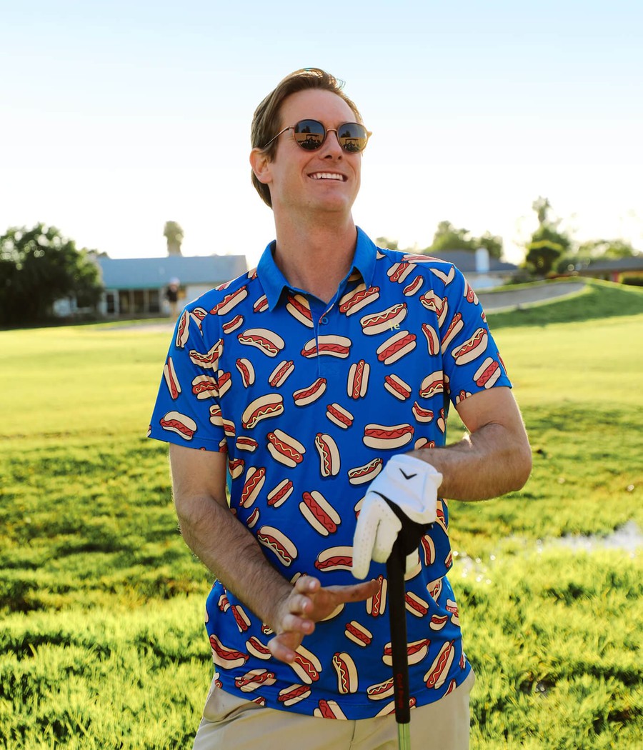 Men's Hot Dog Golf Polo Image 4