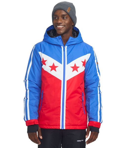Rockets Red Shred Ski Jacket: Men's Winter Outfits | Tipsy Elves