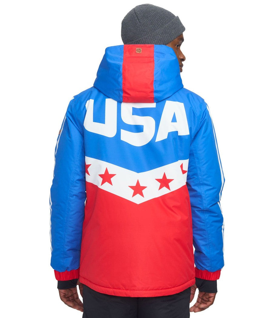 Men's Rockets Red Shred Winter Jacket Image 2