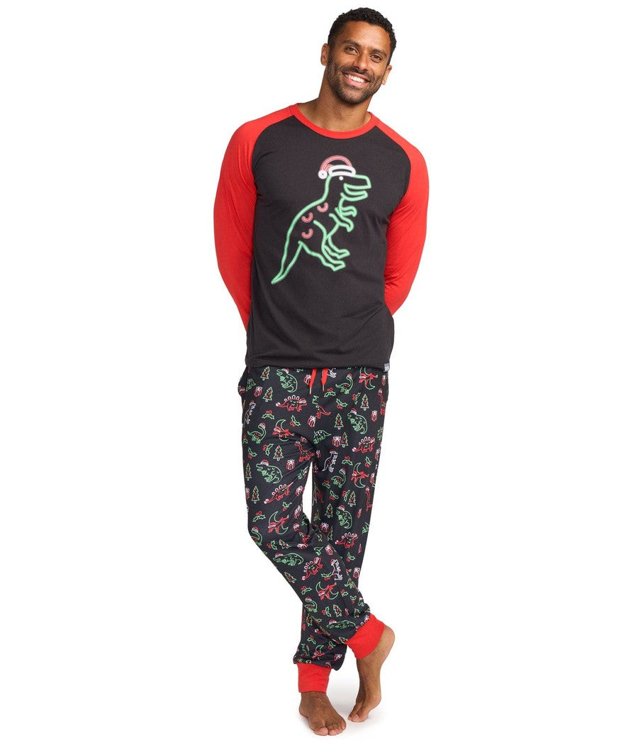 Men's Saint Nickosaurus Pajama Set Primary Image