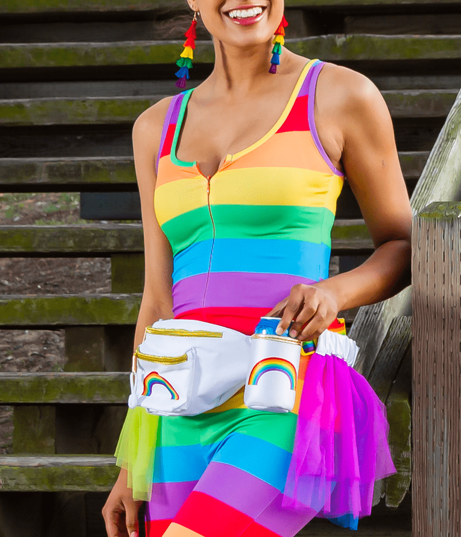 Clear rainbow fanny pack hot sale