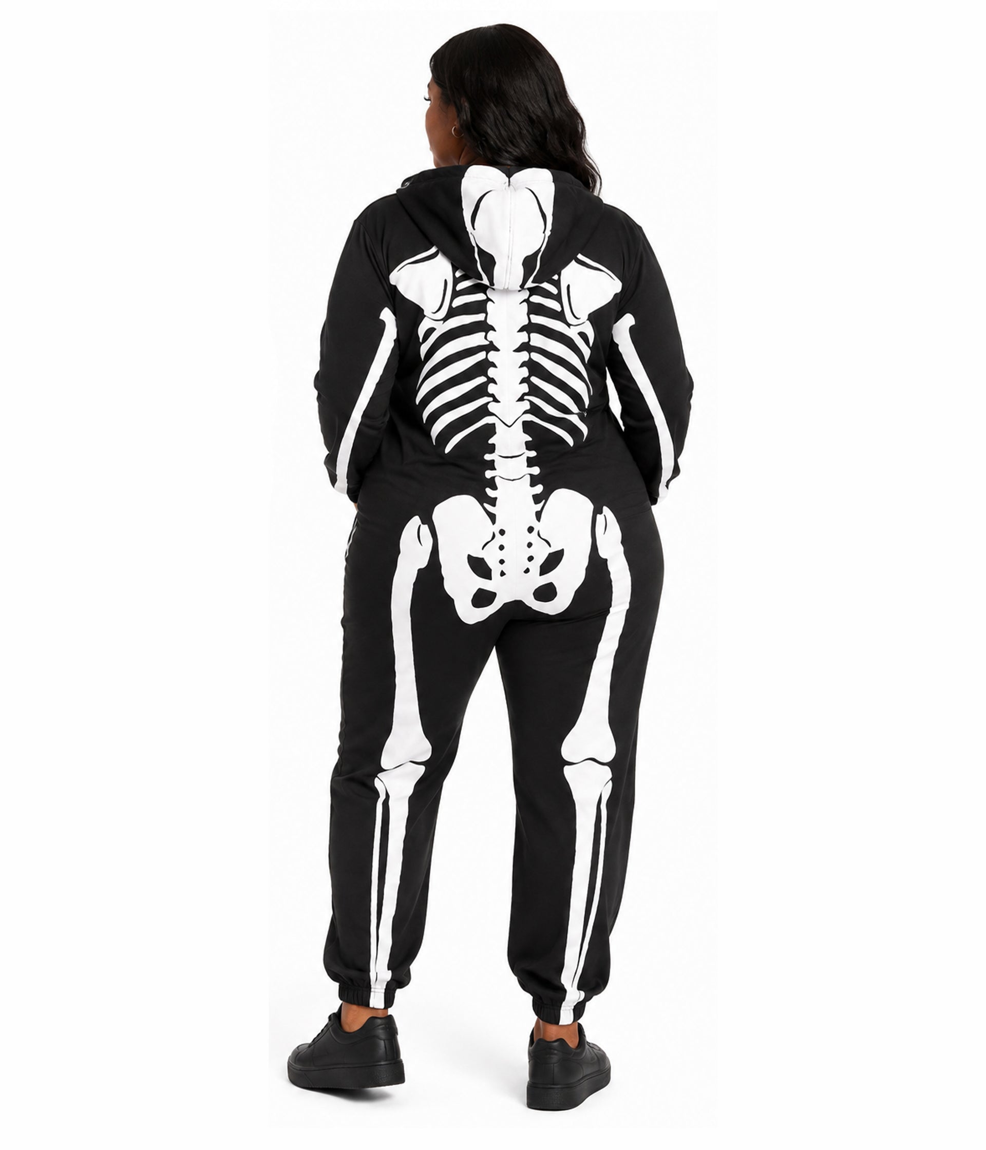 Women's Skeleton Plus Size Costume Image 2