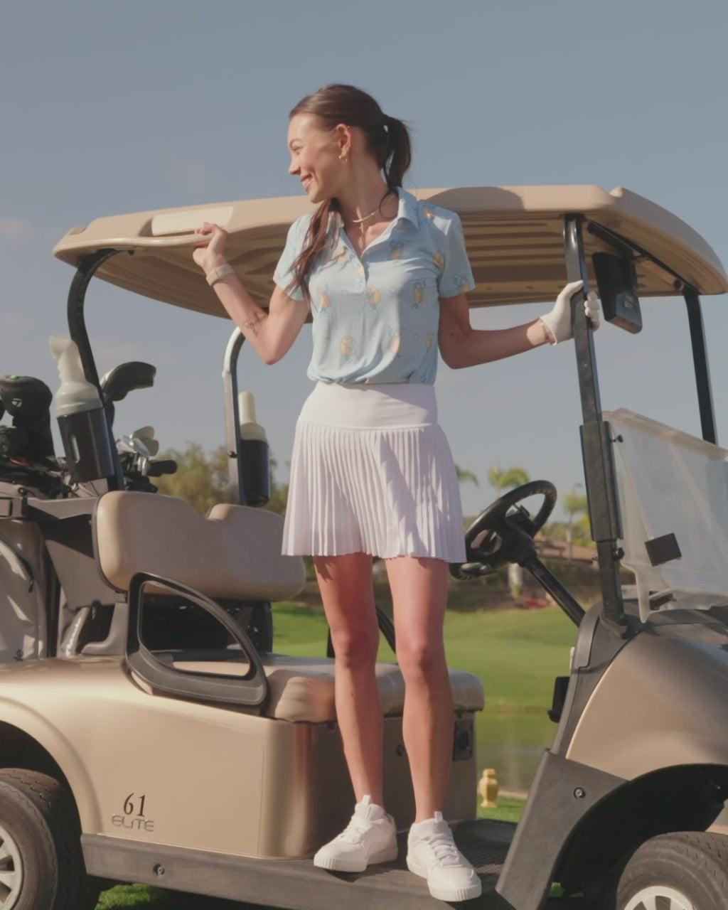 Women's Sizzlin' Swing Short-Sleeve Golf Polo Image 4
