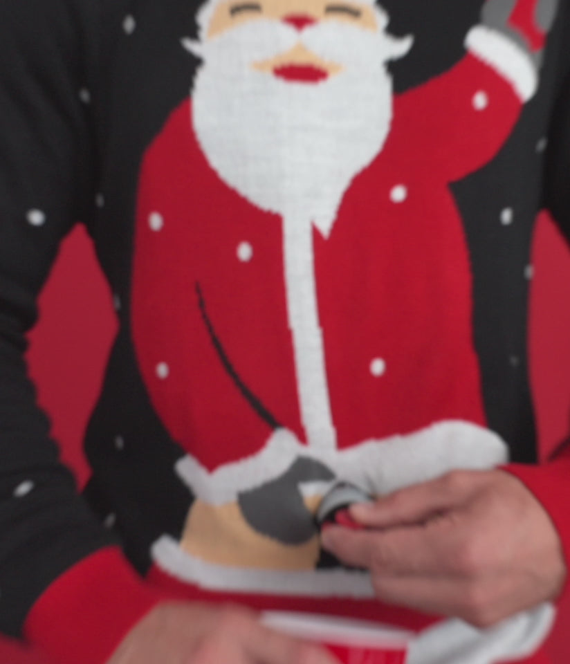 Men's Jolly Juice Dispenser Ugly Christmas Sweater Image 8