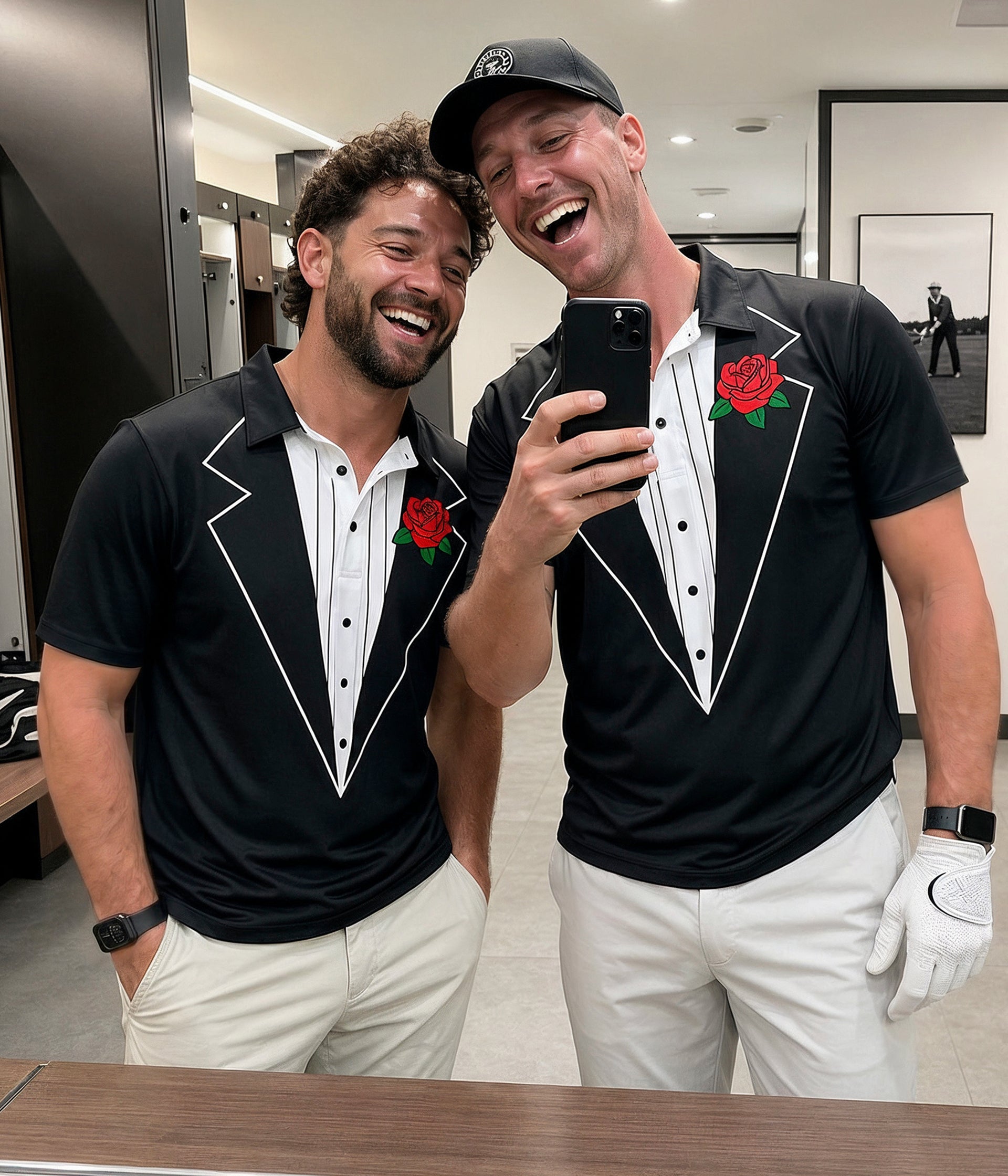 Men's Tuxedo Golf Polo Image 2