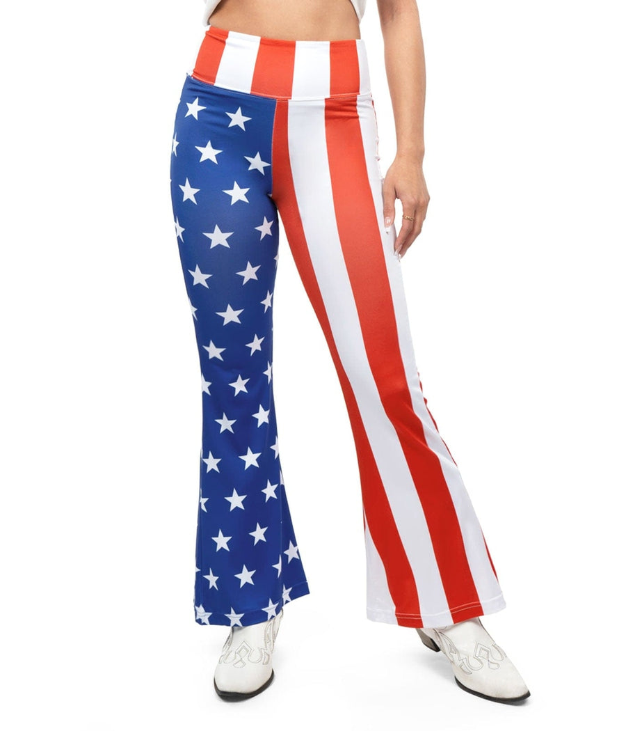 American Flag Flare Leggings Women S Patriotic Outfits Tipsy Elves