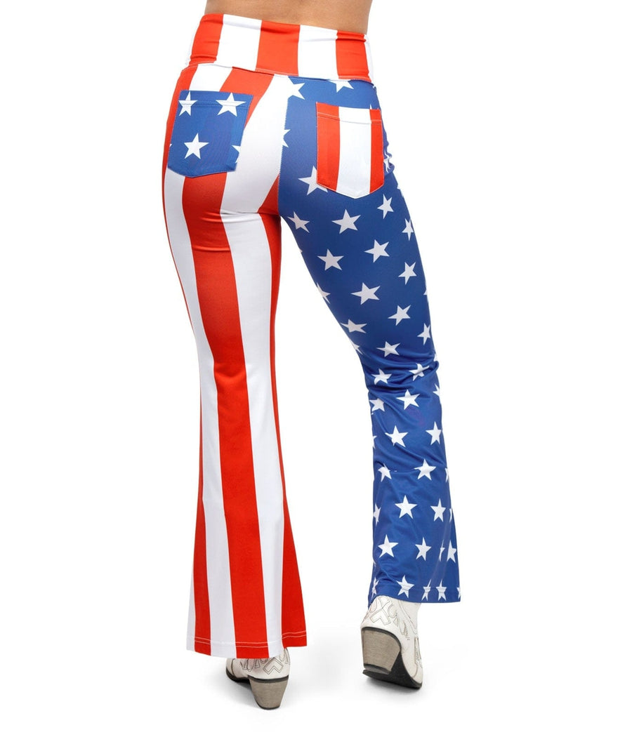 American Flag Flare Leggings Image 2