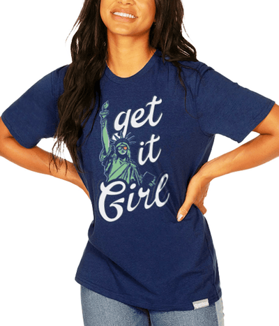 Women's Get it Girl Oversized Boyfriend Tee Image 3