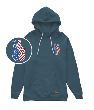 Women's Patriotic Peace Hoodie