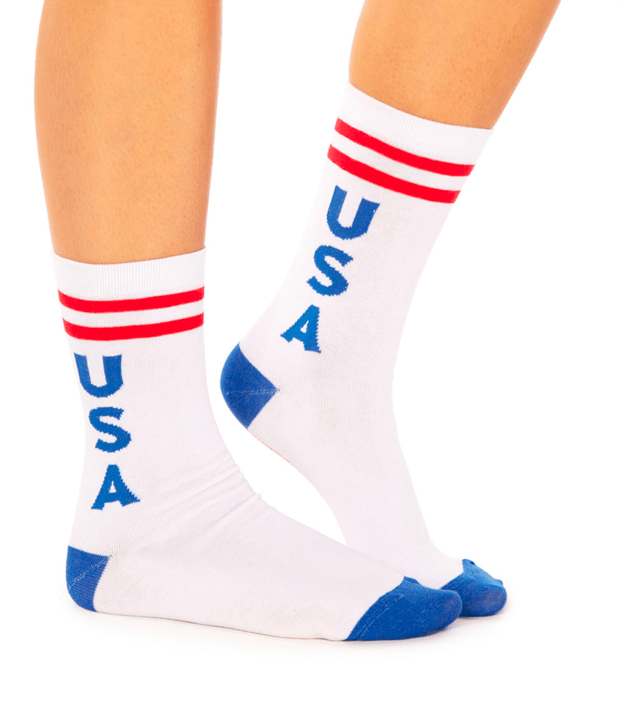 Women's Retro USA Socks (Fits Sizes 6-11W)