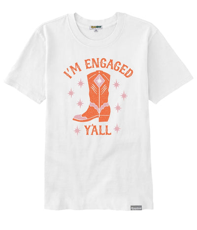 Women's I'm Engaged Y'all Tee Primary Image