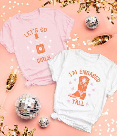 Women's I'm Engaged Y'all Tee Image 4