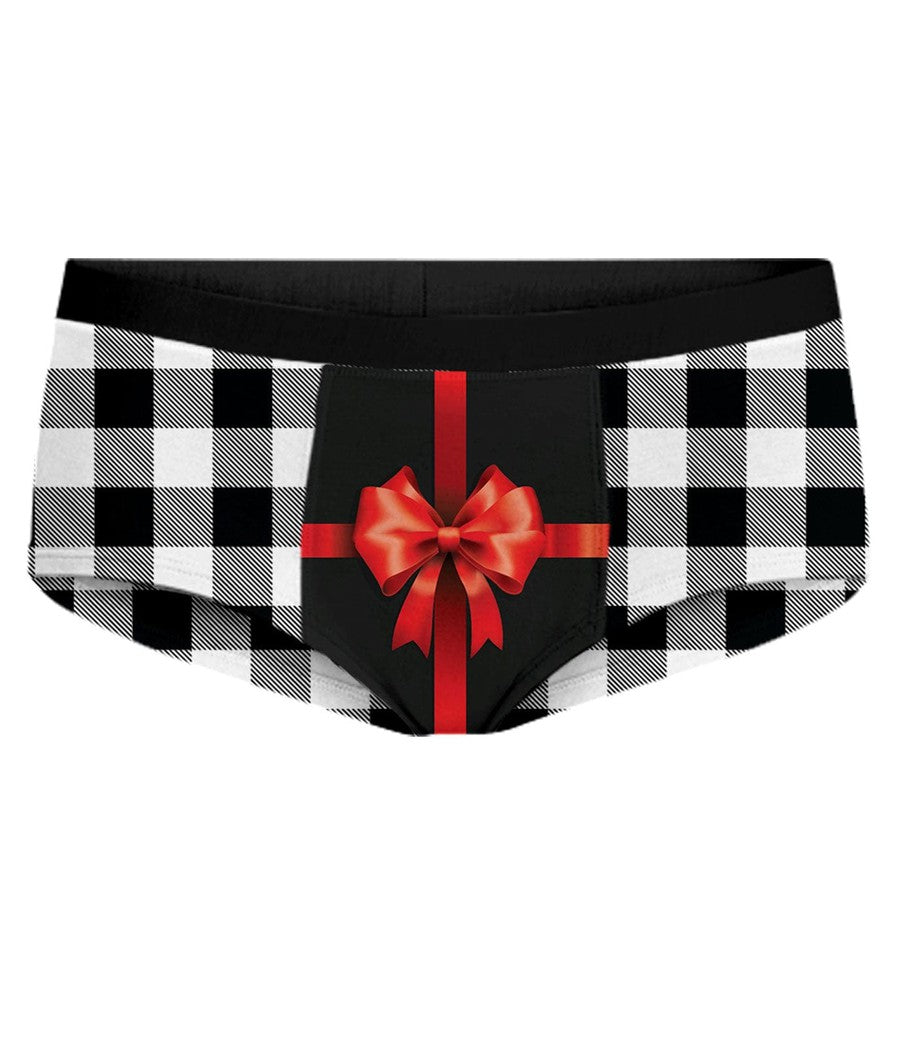 Christmas Handmade Panties, Women Panties, Gingerbread House Panties 