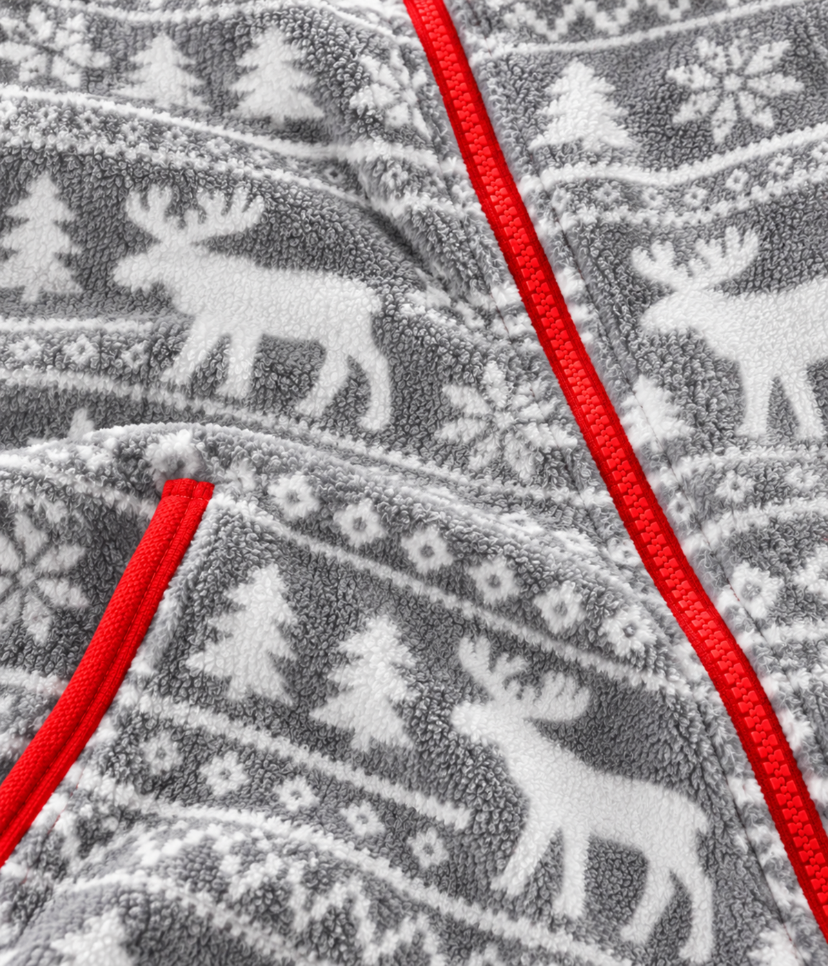Women's Grey Moose Jumpsuit fabric close-up
