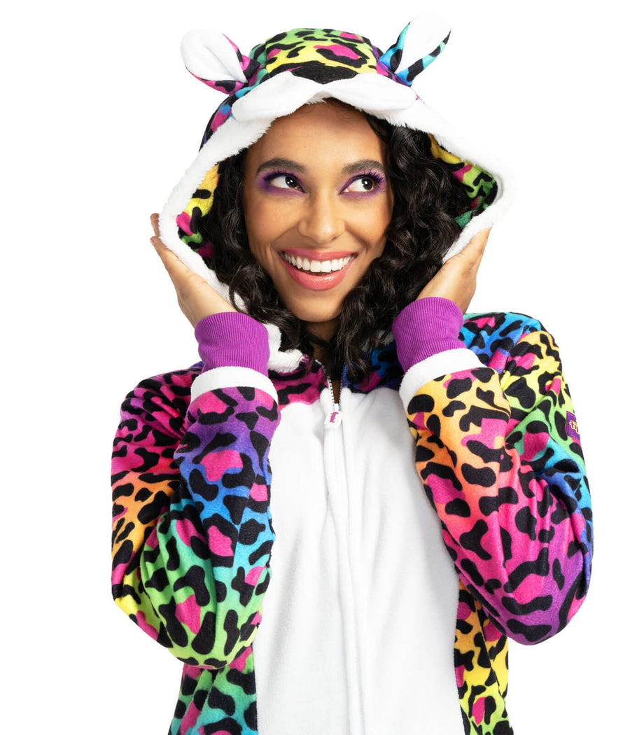 Women's 90's Leopard Costume Image 4::Women's 90's Leopard Costume