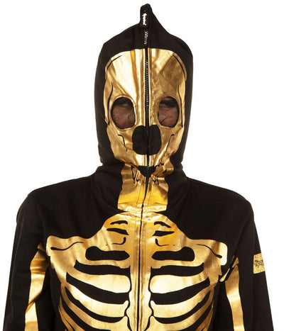 Women's Gold Skeleton Costume Image 4