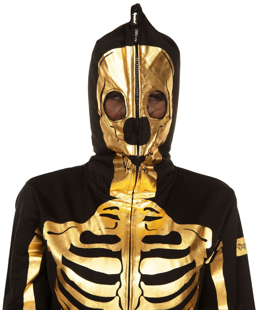 Women's Gold Skeleton Costume